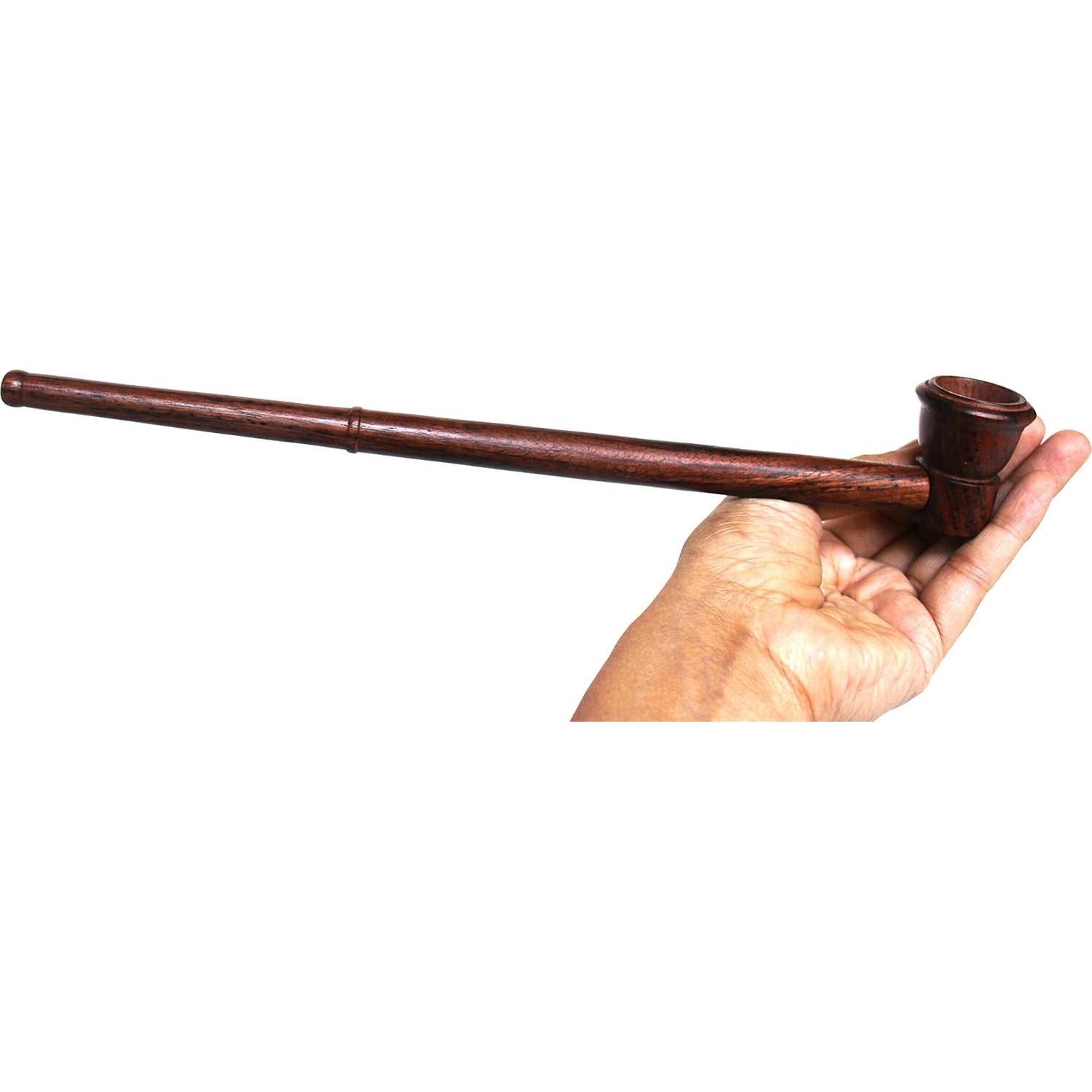 Pipa Hobbit de Madera de Peral 25cm Hecha a Mano