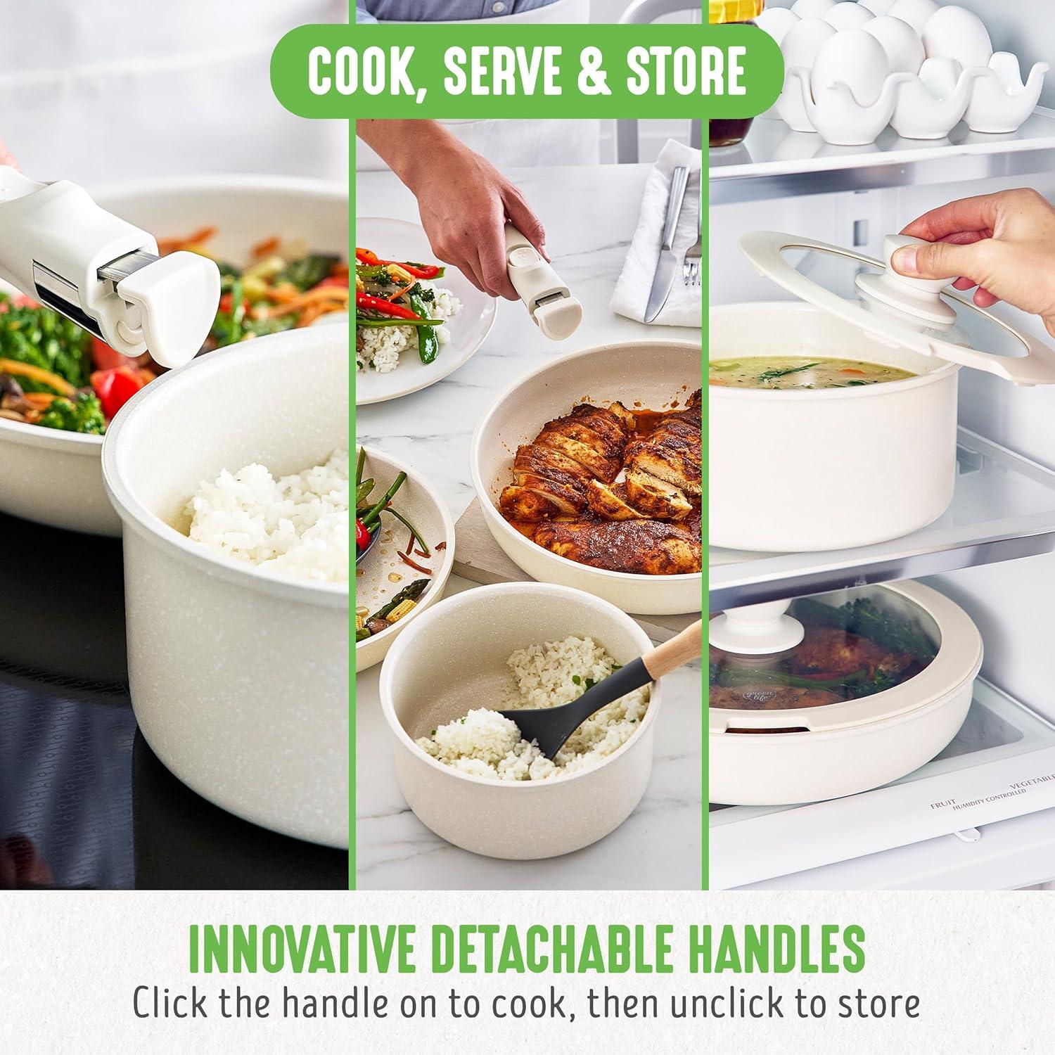 Juego de Utensilios de Cocina GreenLife Click 10 Piezas