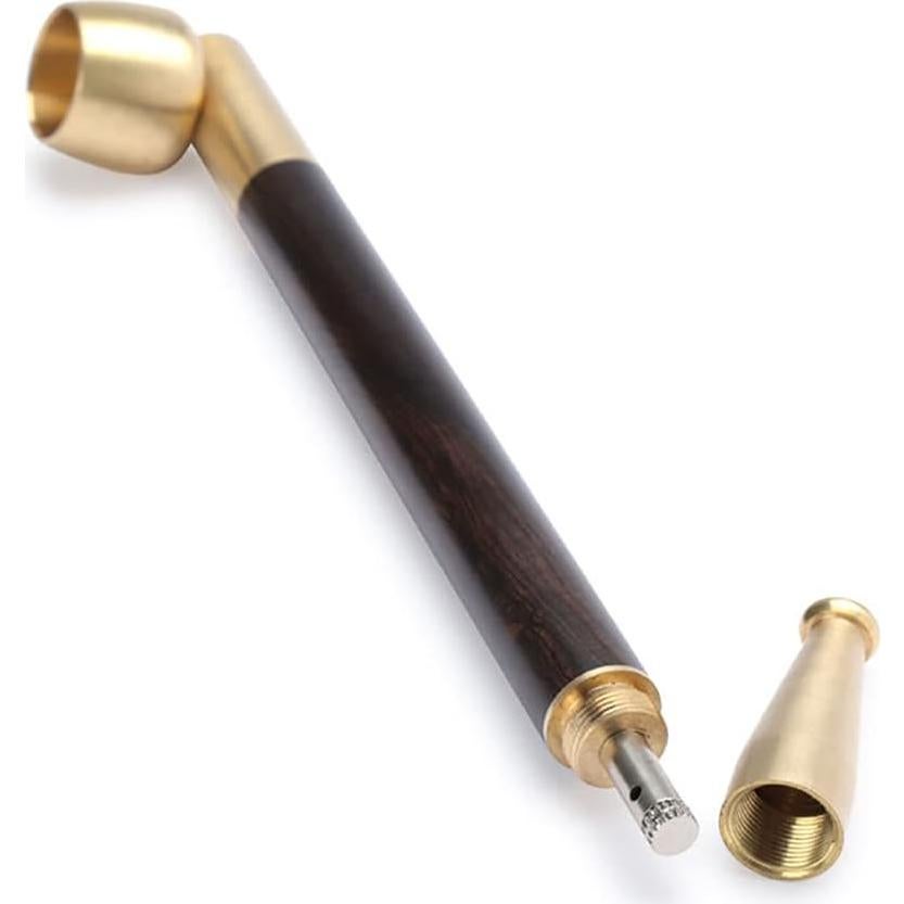 Pipa de Tabaco Tom's Wheezes Ébano 17 cm con Accesorios