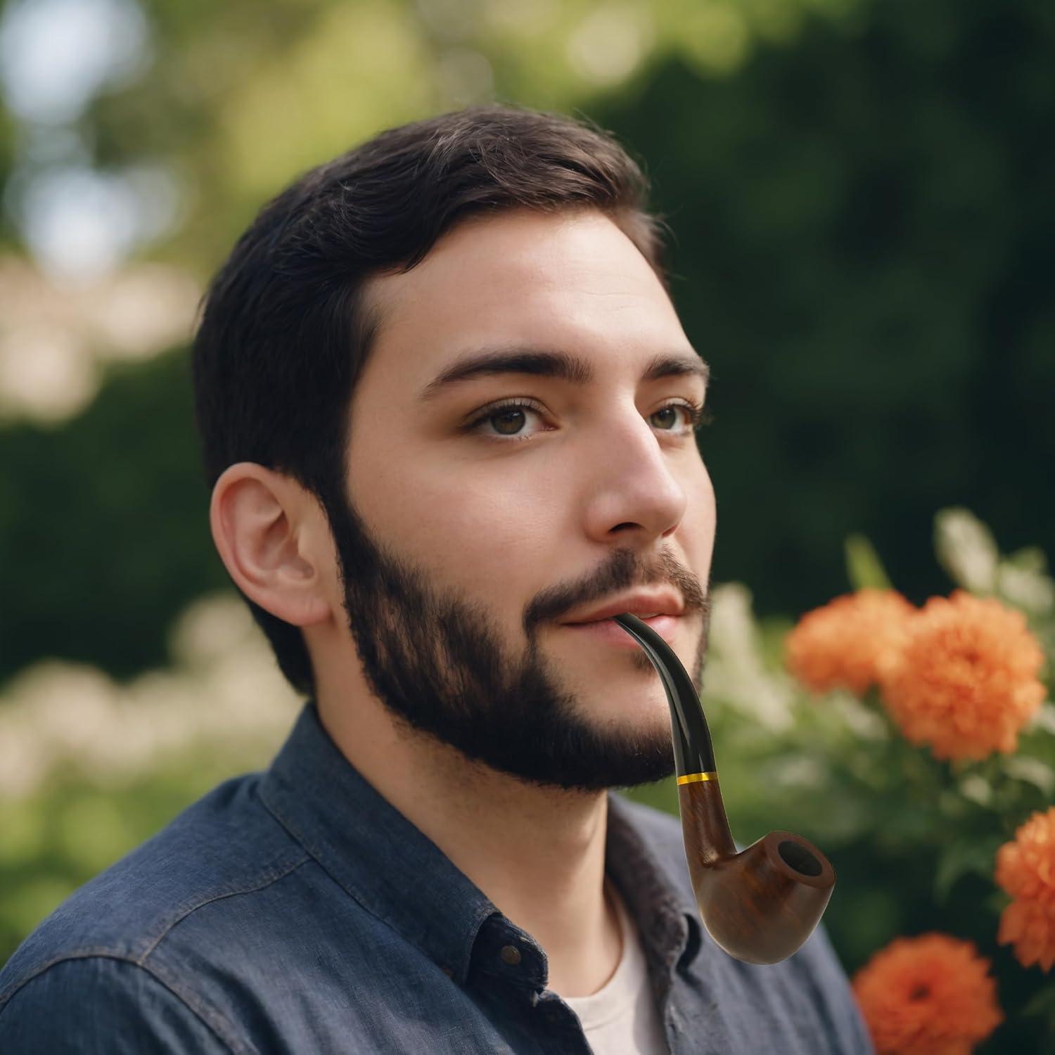 Juego de Pipas de Tabaco Sivaopa Ébano Hechas a Mano