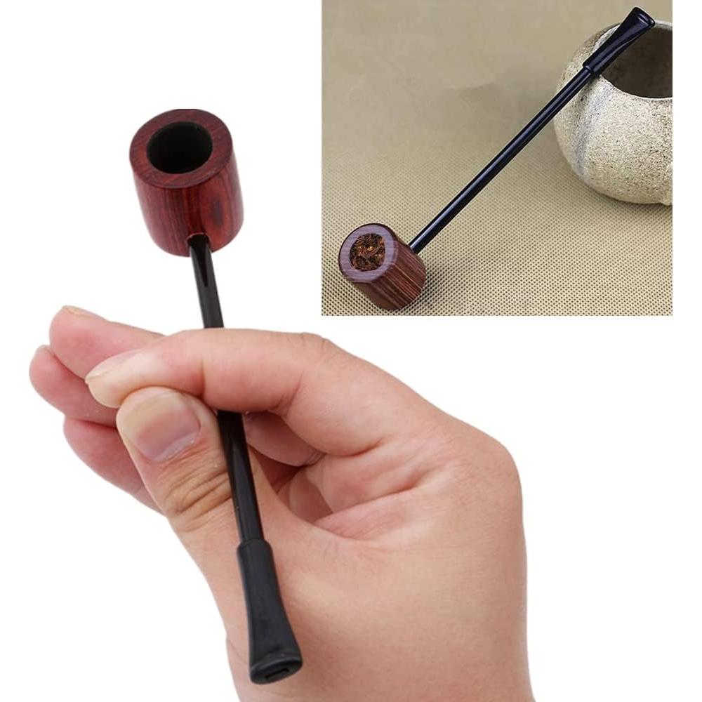 Pipa de Tabaco JiathreeJ de Madera y Acrílico 14.5 cm