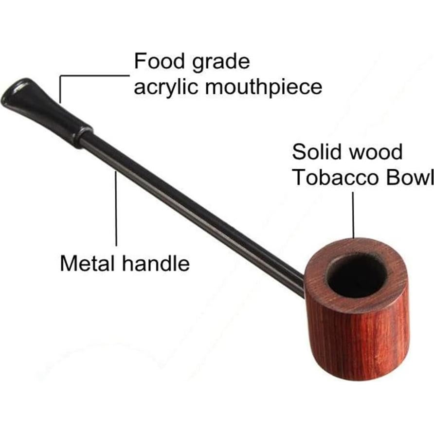 Pipa de Tabaco JiathreeJ de Madera y Acrílico 14.5 cm