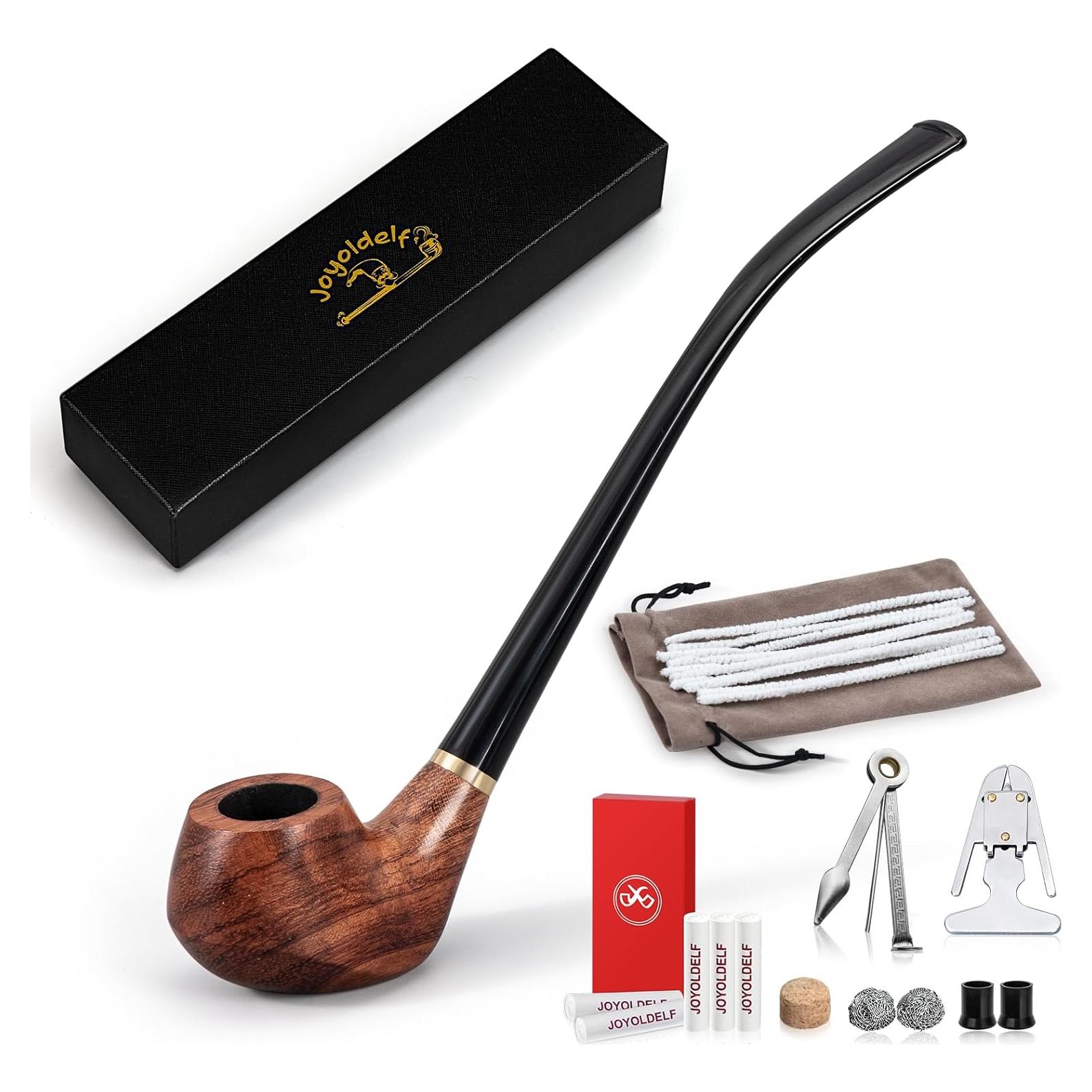 Pipa de Tabaco Joyoldelf de Madera de Rosa con Accesorios