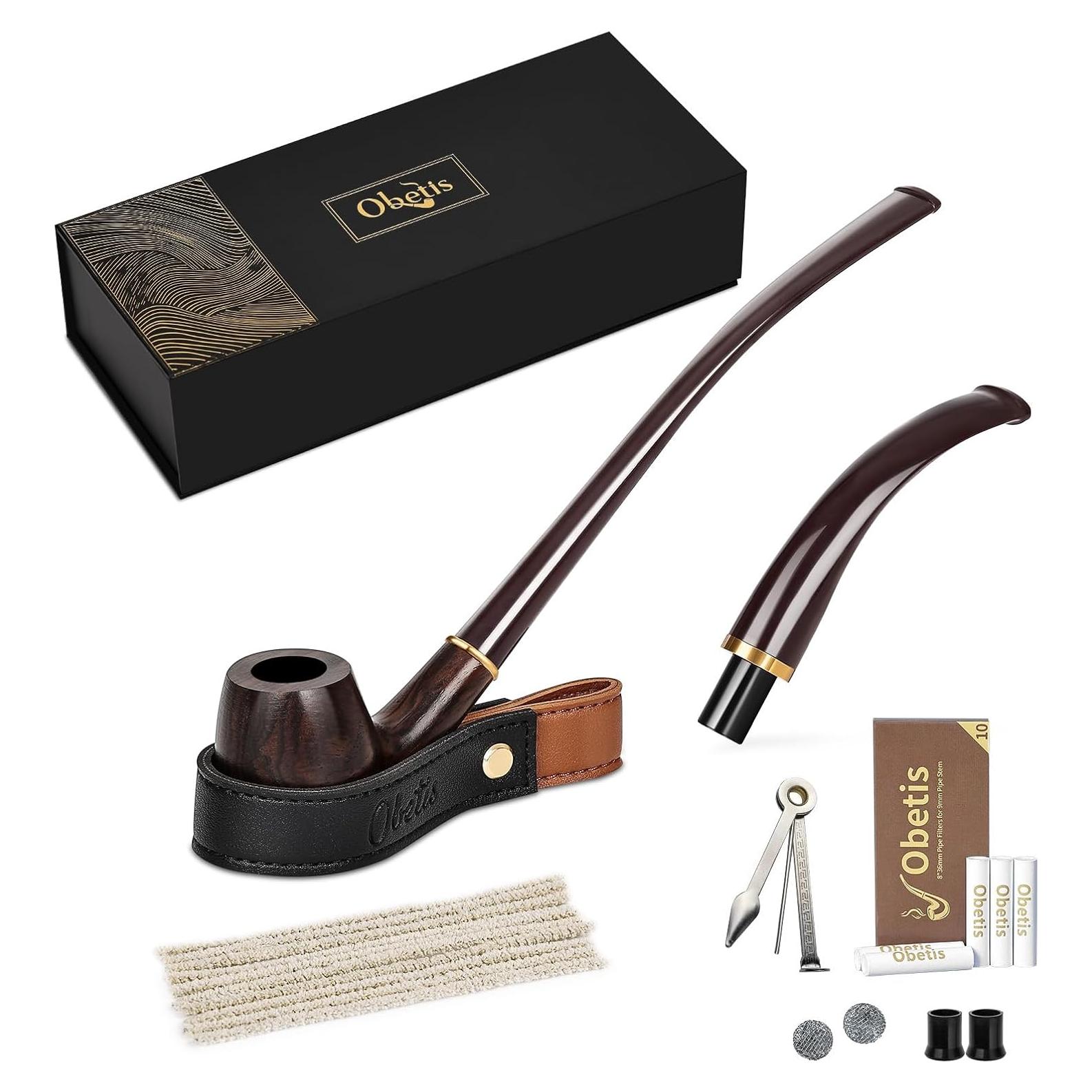 Juego de Pipas de Tabaco Obetis - Ébano Premium con Accesorios