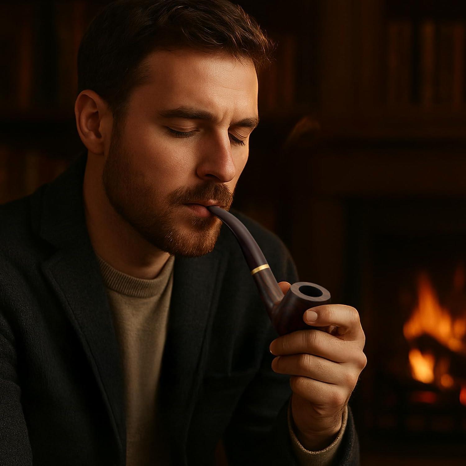 Juego de Pipas de Tabaco Obetis - Ébano Premium con Accesorios