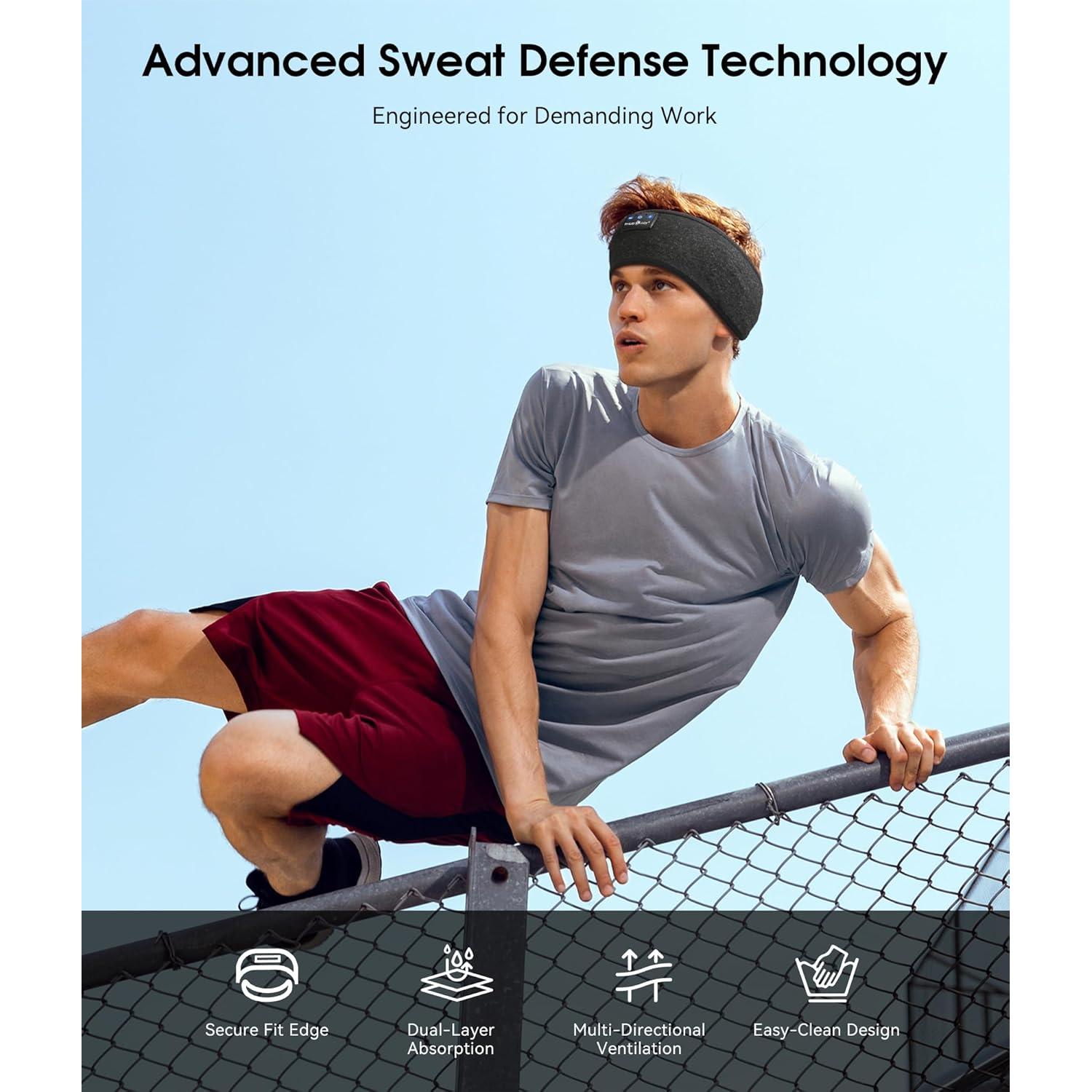 Auriculares Cinturón Bluetooth MUSICOZY 5.4 para Dormir