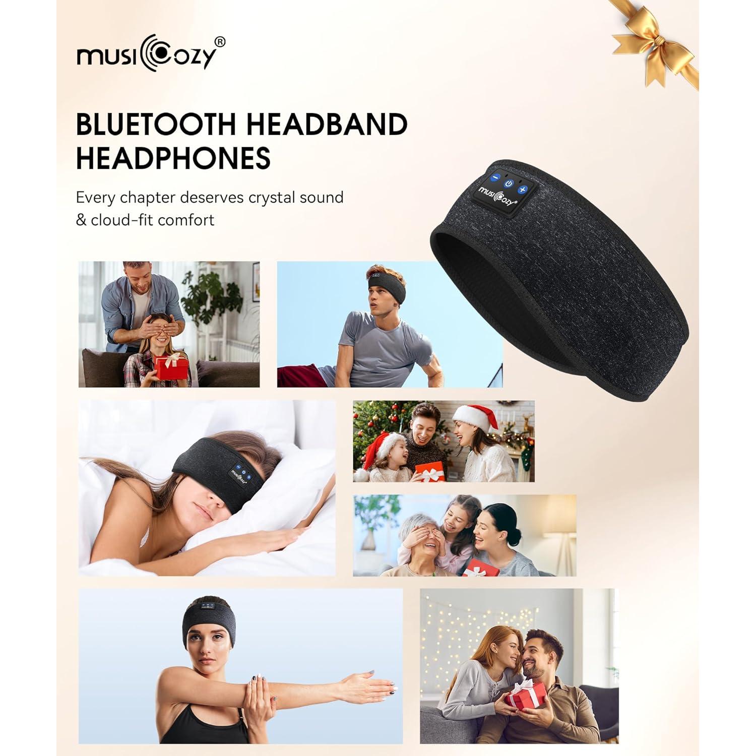 Auriculares Cinturón Bluetooth MUSICOZY 5.4 para Dormir