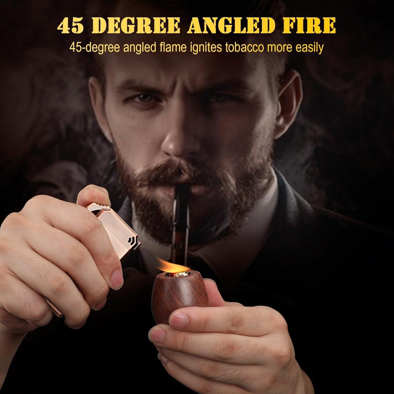 Encendedor de Butano KEJIAR 4 en 1 con Soporte y Accesorios