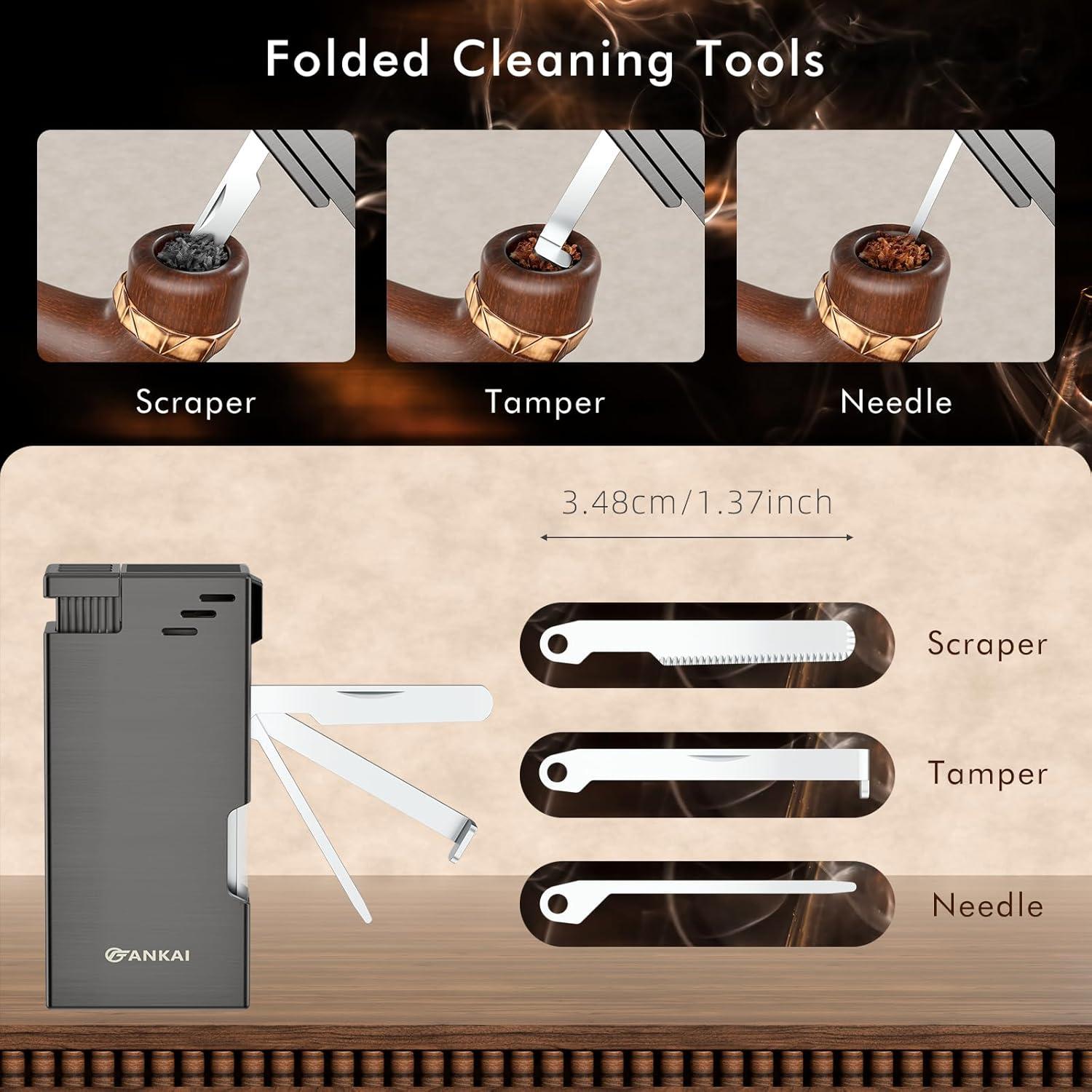 Encendedor de Tubo FANKAI 3 en 1 con Soporte y Limpieza