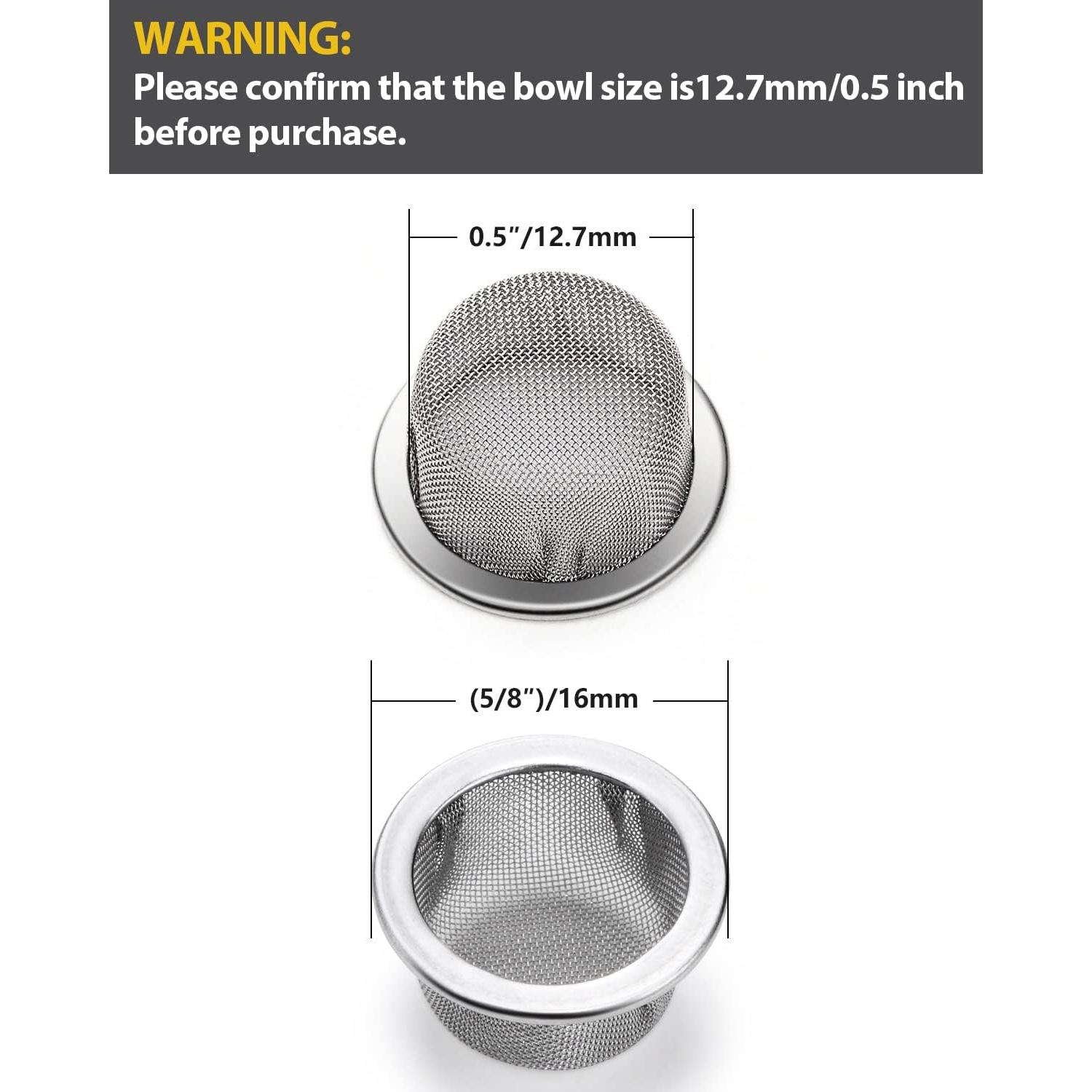 Pantallas de Acero Inoxidable Stanker 15pcs 1.27cm con Caja