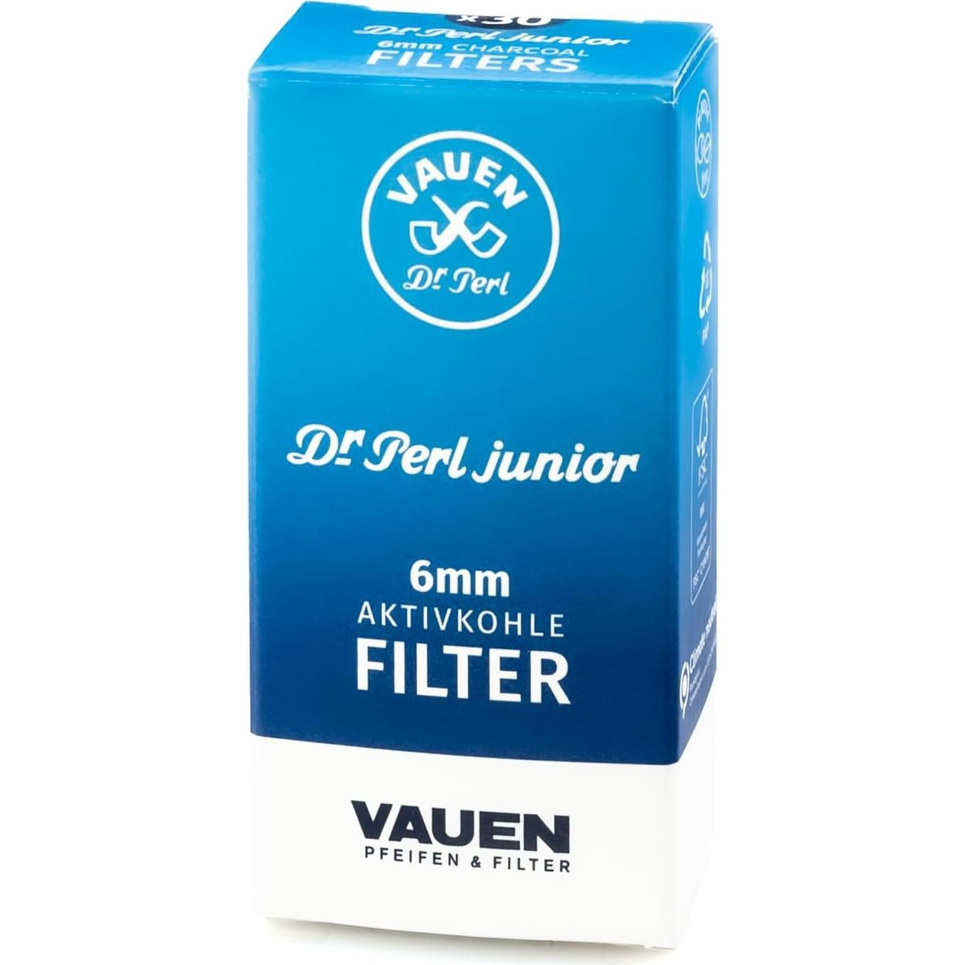 Filtros de Carbón Activado Dr. Perl Junior 6mm - 180 Filtros