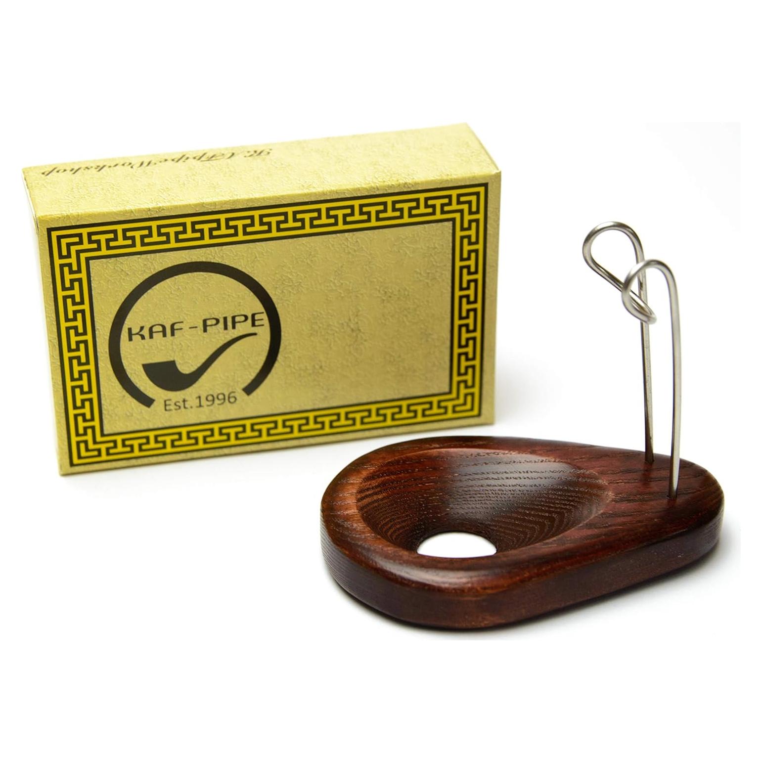 Soporte para pipa de tabaco KAF1 de madera de fresno