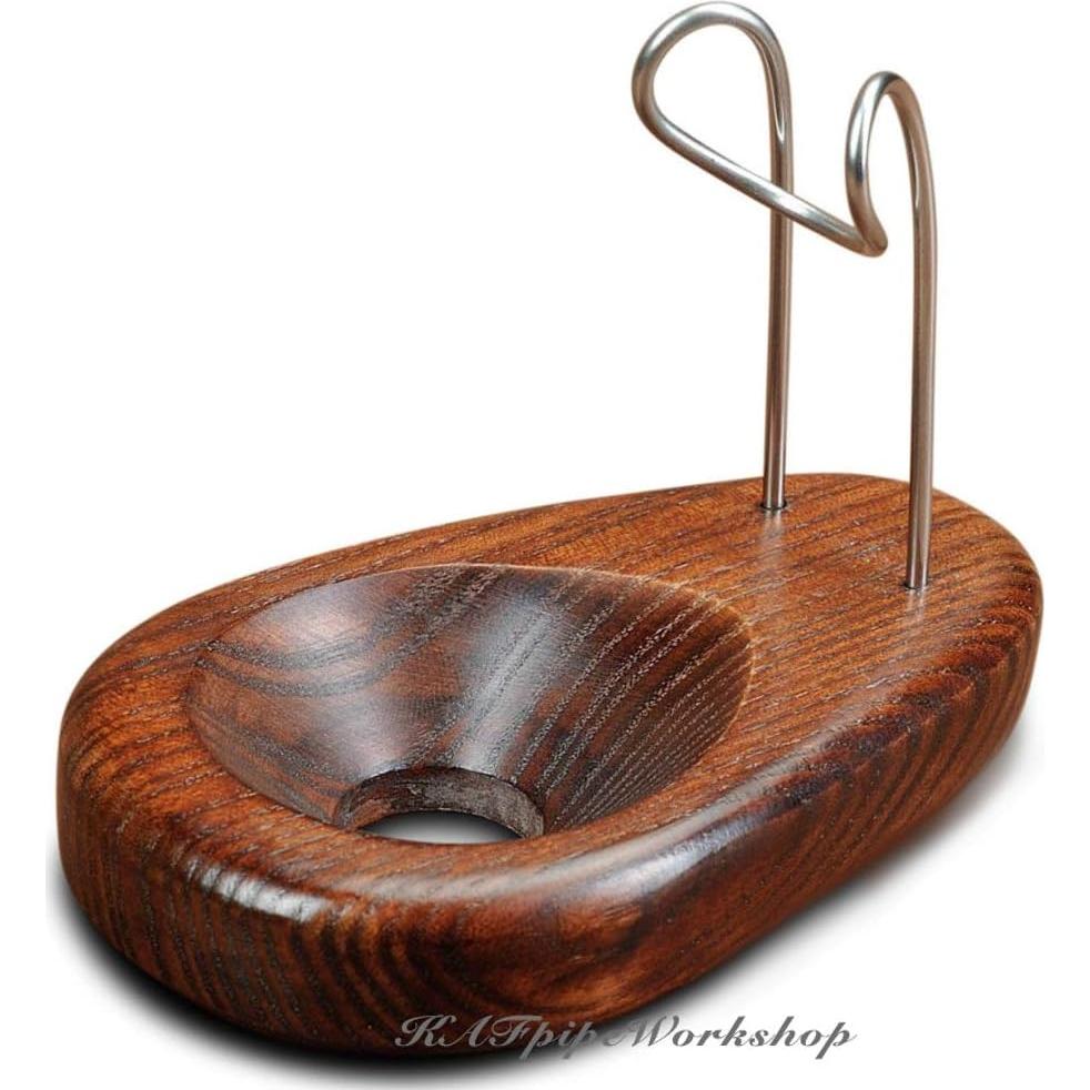 Soporte para pipa de tabaco KAF1 de madera de fresno