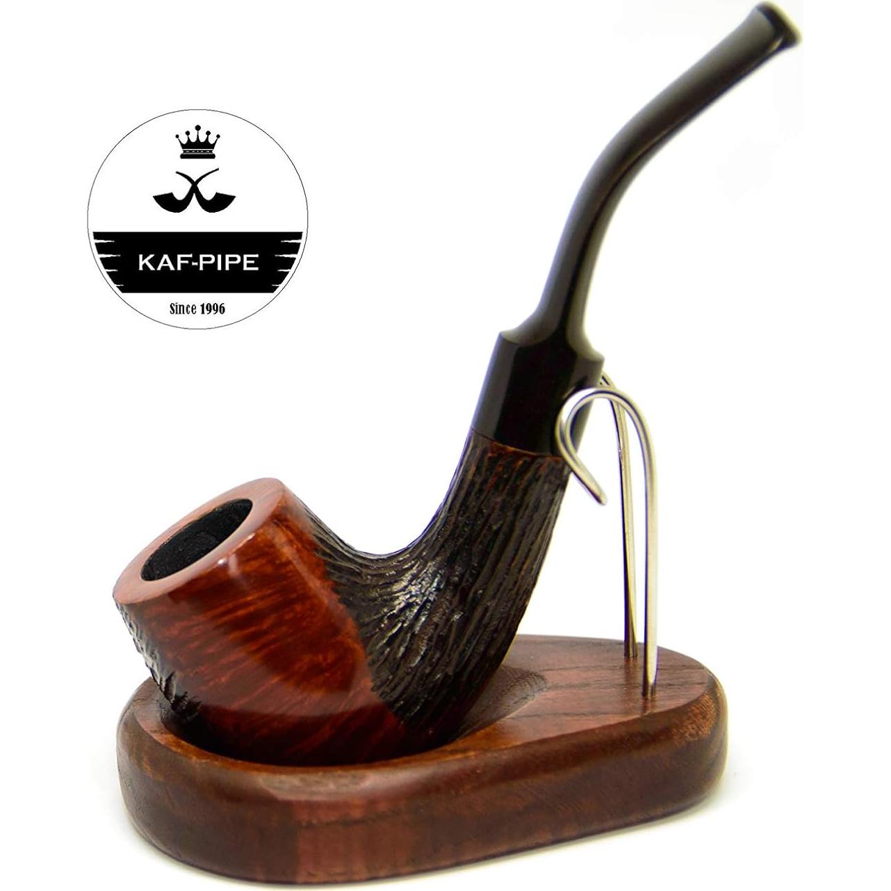 Soporte para pipa de tabaco KAF1 de madera de fresno