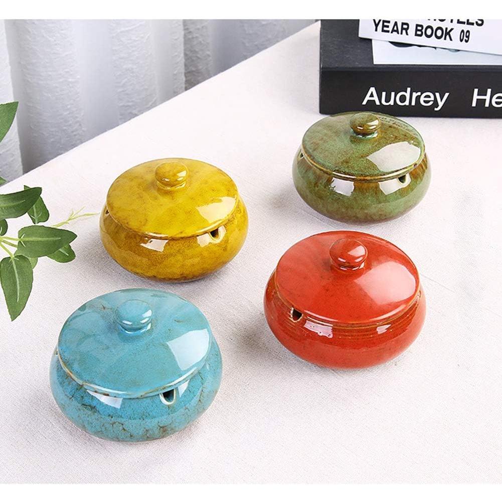 Cenicero Cerámica Lependor Azul a Prueba de Viento