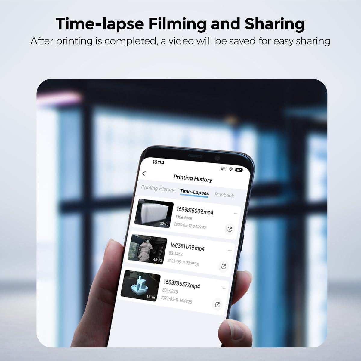 Cámara AI Creality K1 - HD, Detección AI, Time-Lapse