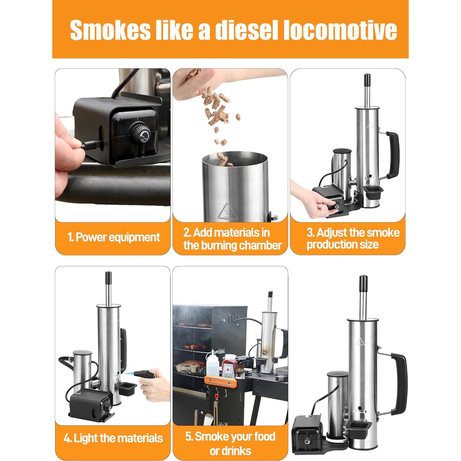 Generador de Humo Frío FOZHUANWU 2.72kg Acero Inoxidable