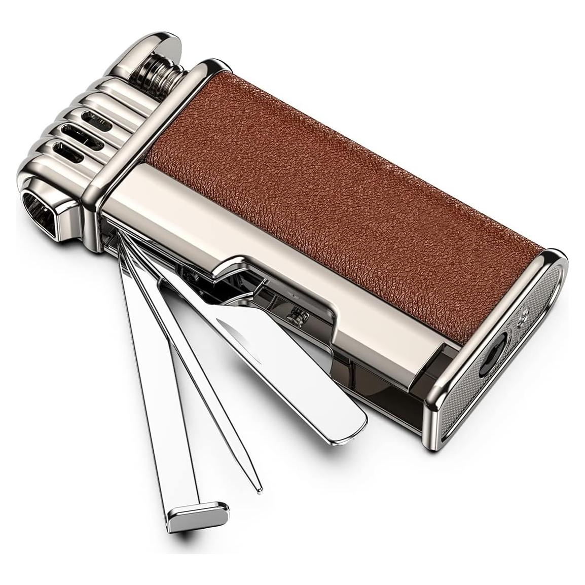 Encendedor de Tubo JopooLighter Llama Angulada Recargable