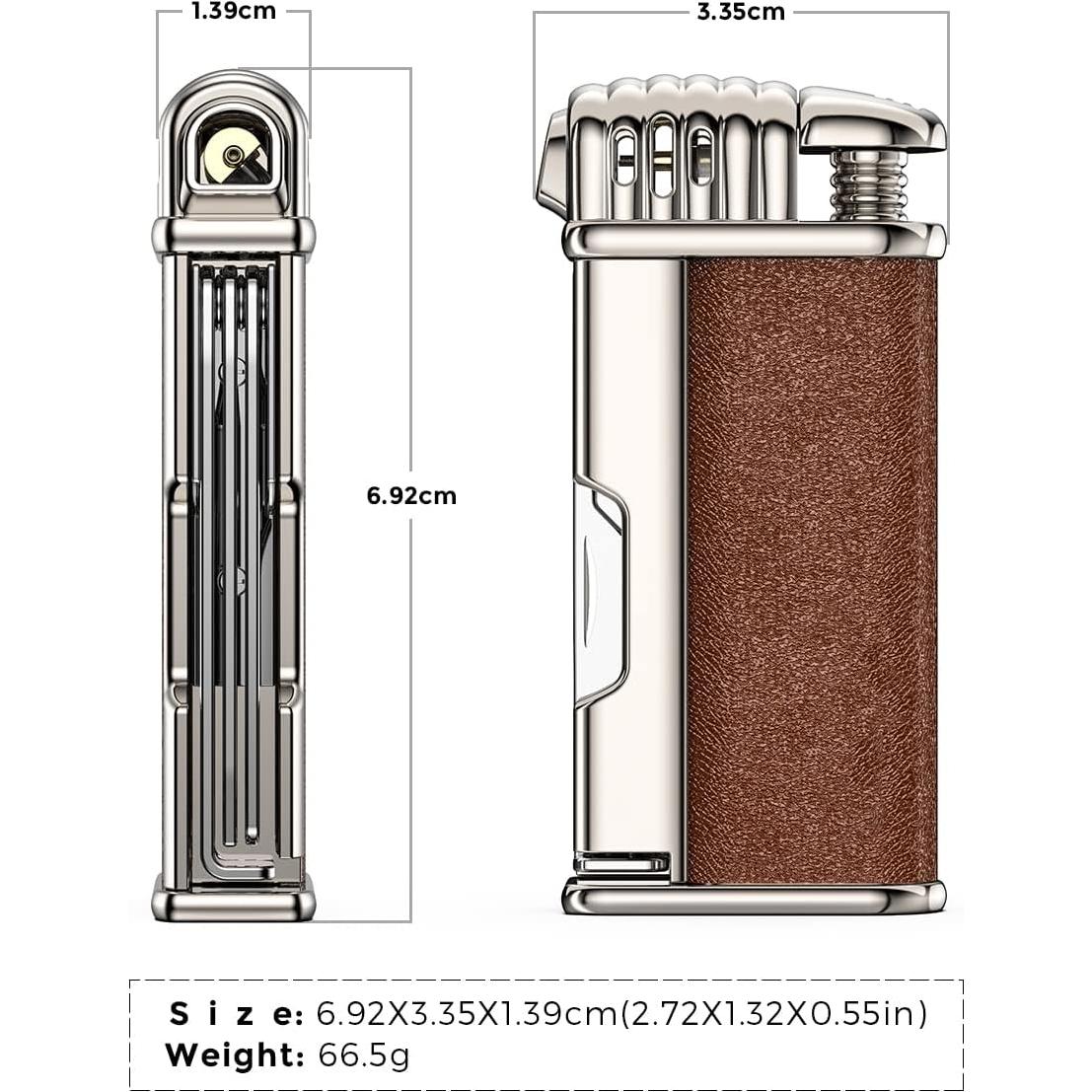 Encendedor de Tubo JopooLighter Llama Angulada Recargable