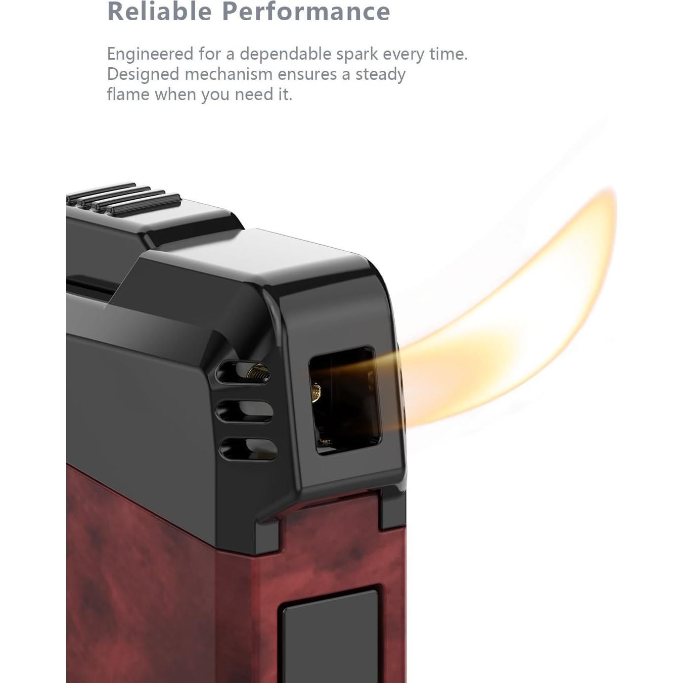 Encendedor de Pipa VVAY VJ890 Butano Llama Suave Compacto