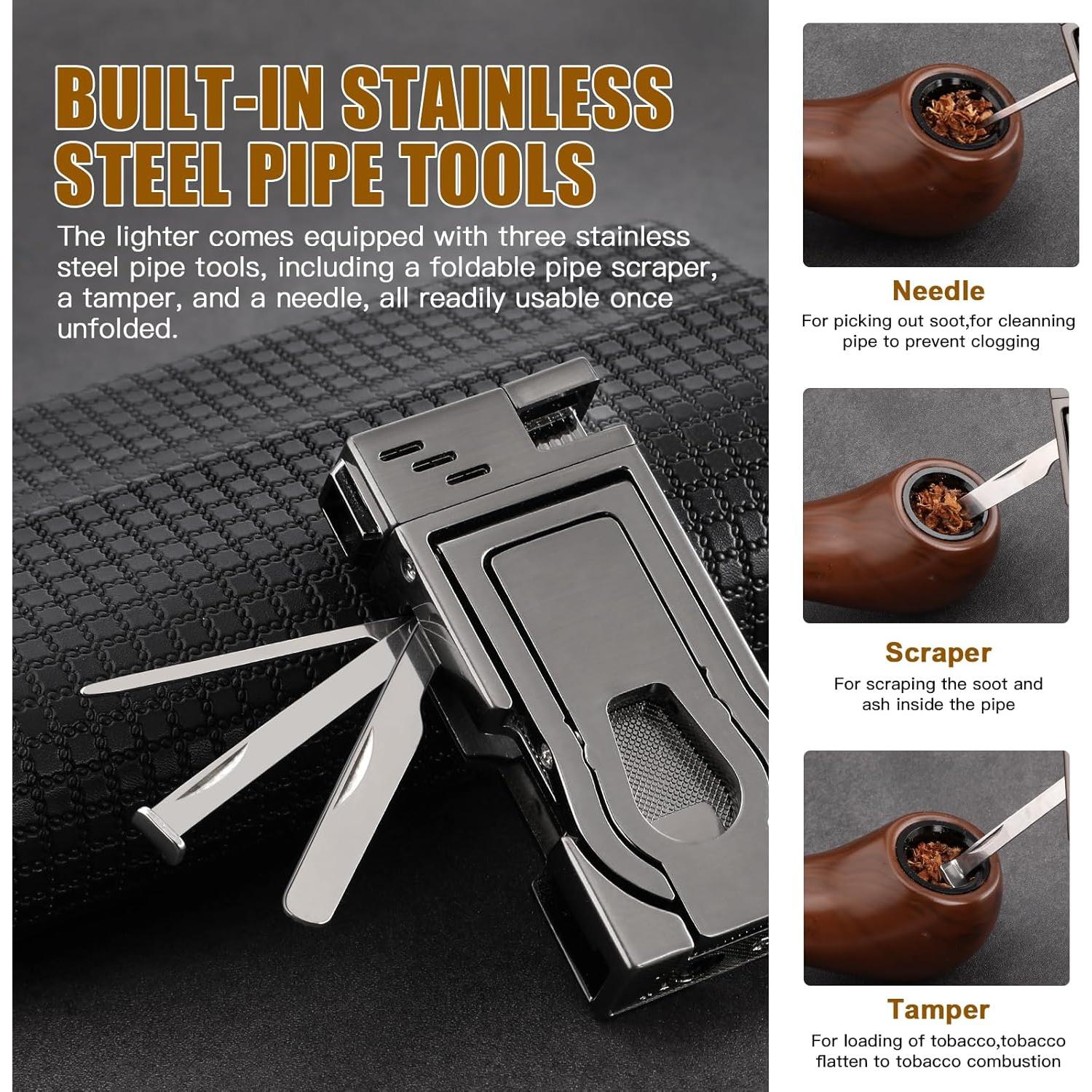 Encendedor de Tubos LIHTUN 5 en 1 con Soporte y Herramientas