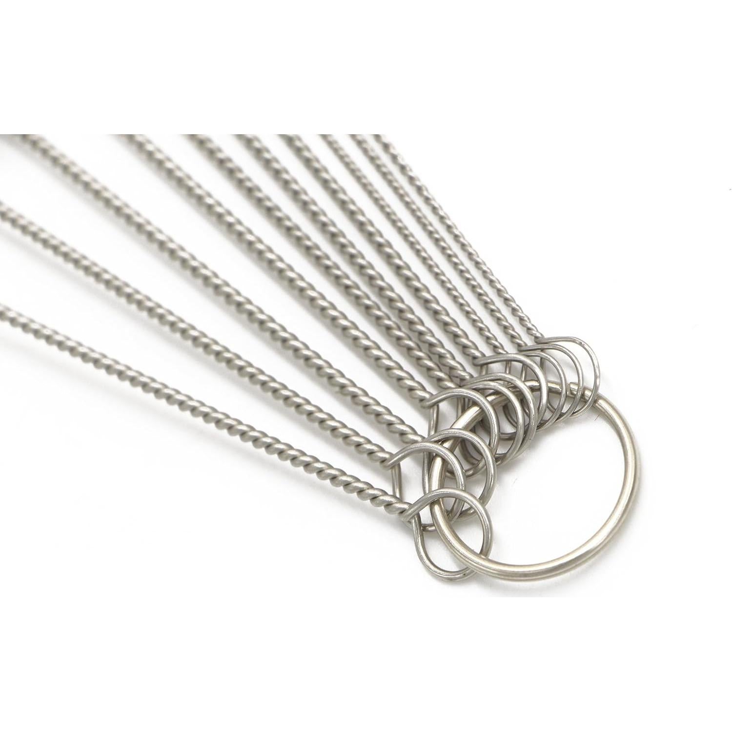 Cepillo de Tubo EBOOT 21 cm Set de 10 Nylon Acero Inoxidable