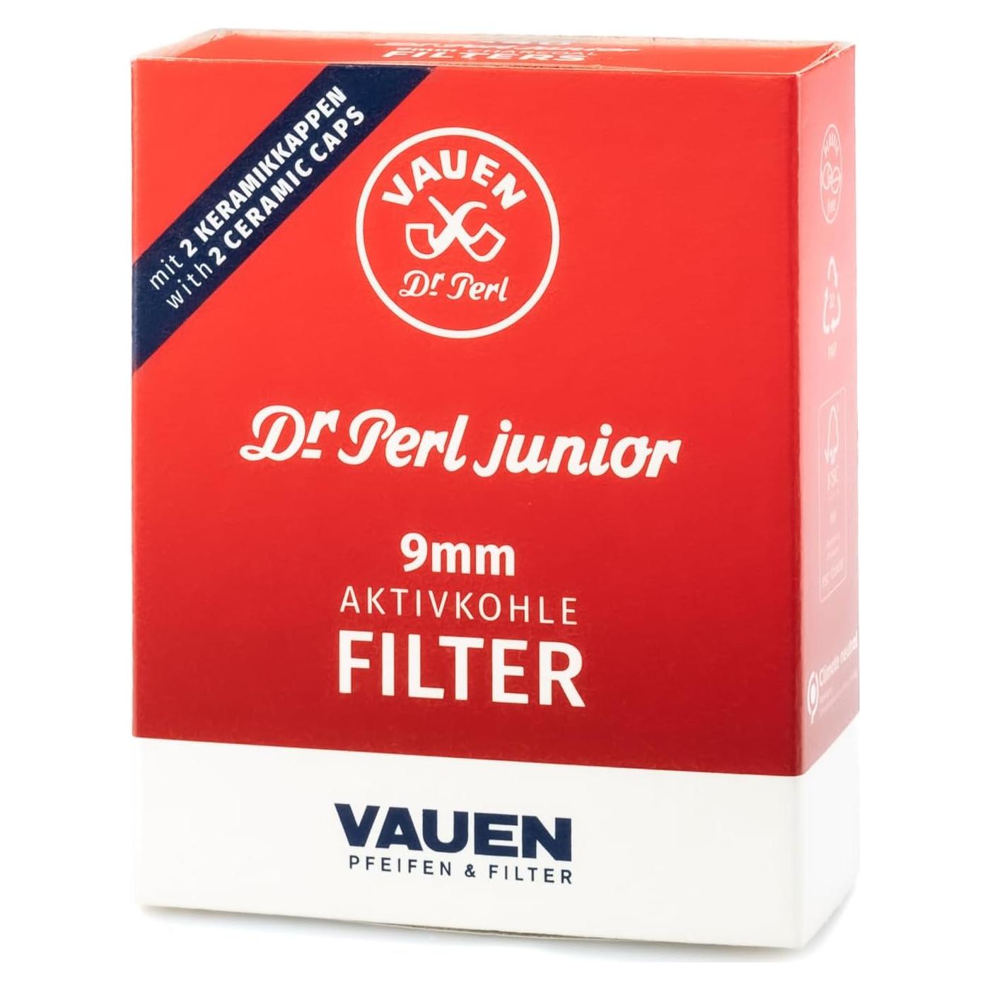 Filtros de Carbón Activado Vauen 9mm - 40 Unidades - Cerámica