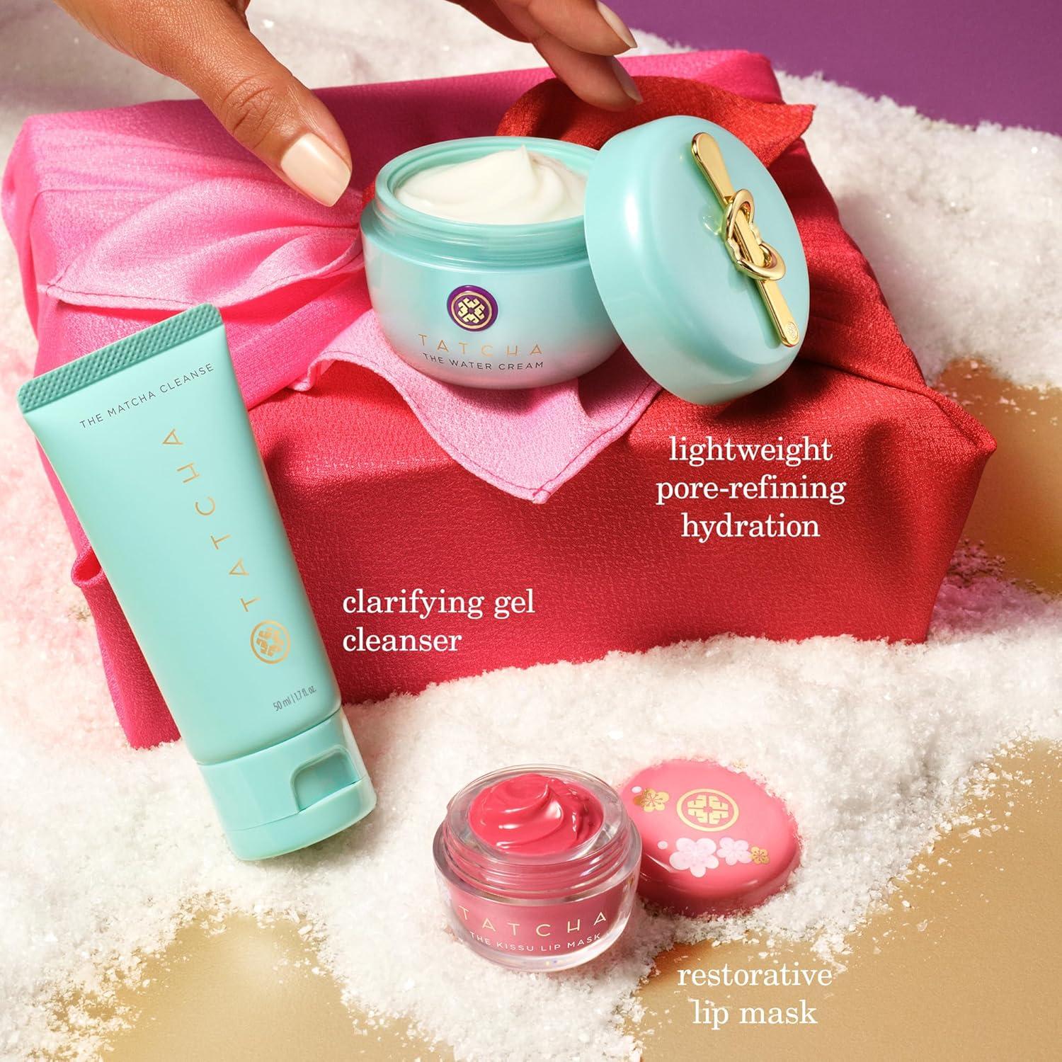 Set de Labios Lujosos Tatcha - Limpieza Matcha y Máscara Kissu