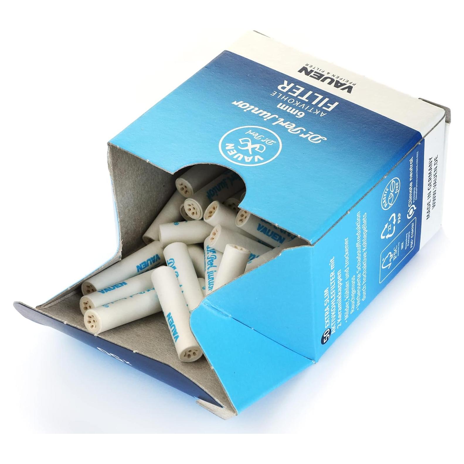 Filtros de Carbón Activado Dr. Perl Jufifty 6mm x 50 Unidades