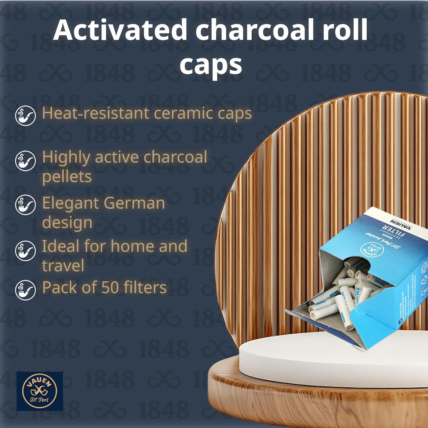 Filtros de Carbón Activado Dr. Perl Jufifty 6mm x 50 Unidades