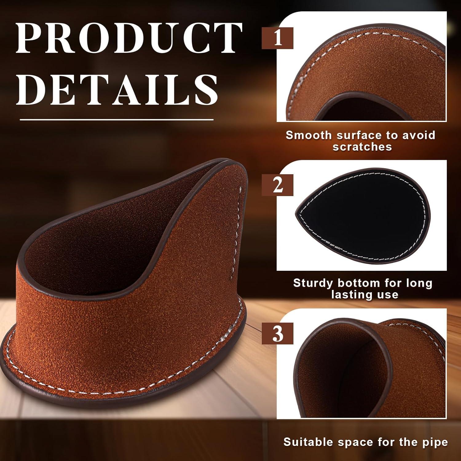 Soporte para Pipa de Humo Nuanchu - 2 Pcs de Cuero Sintético