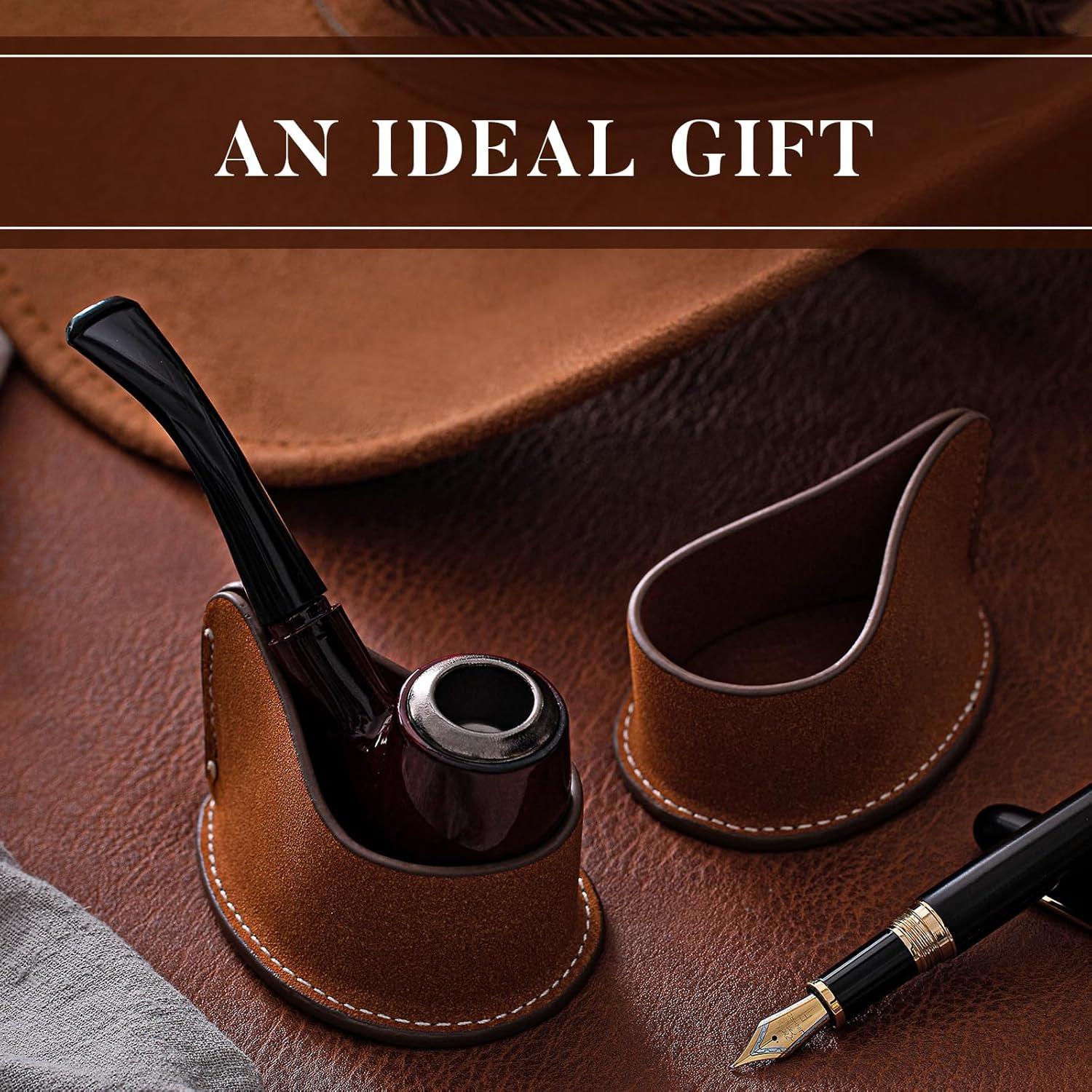 Soporte para Pipa de Humo Nuanchu - 2 Pcs de Cuero Sintético