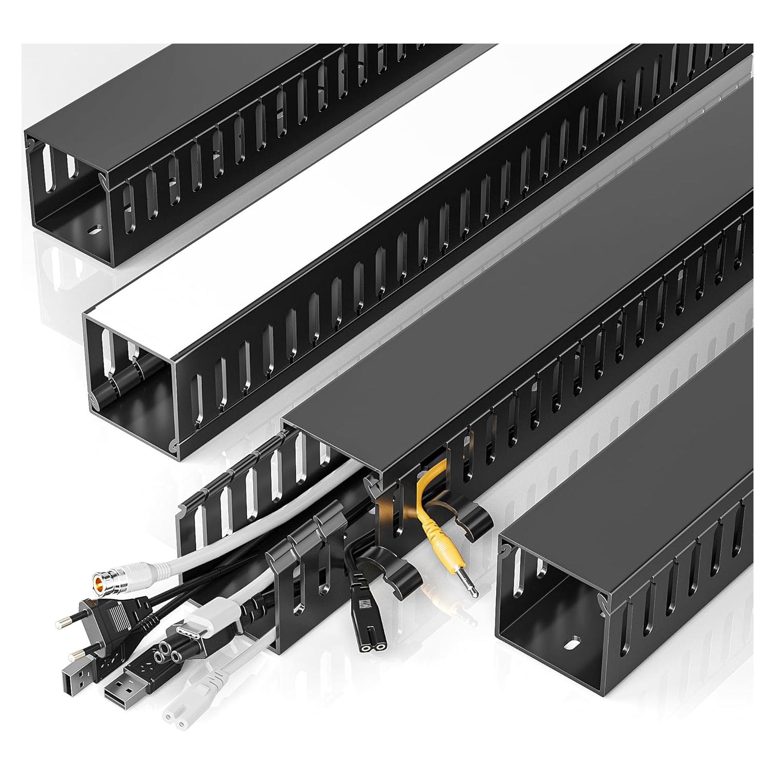 Organizador de Cables YECAYE Grande Negro 159.6x5cm