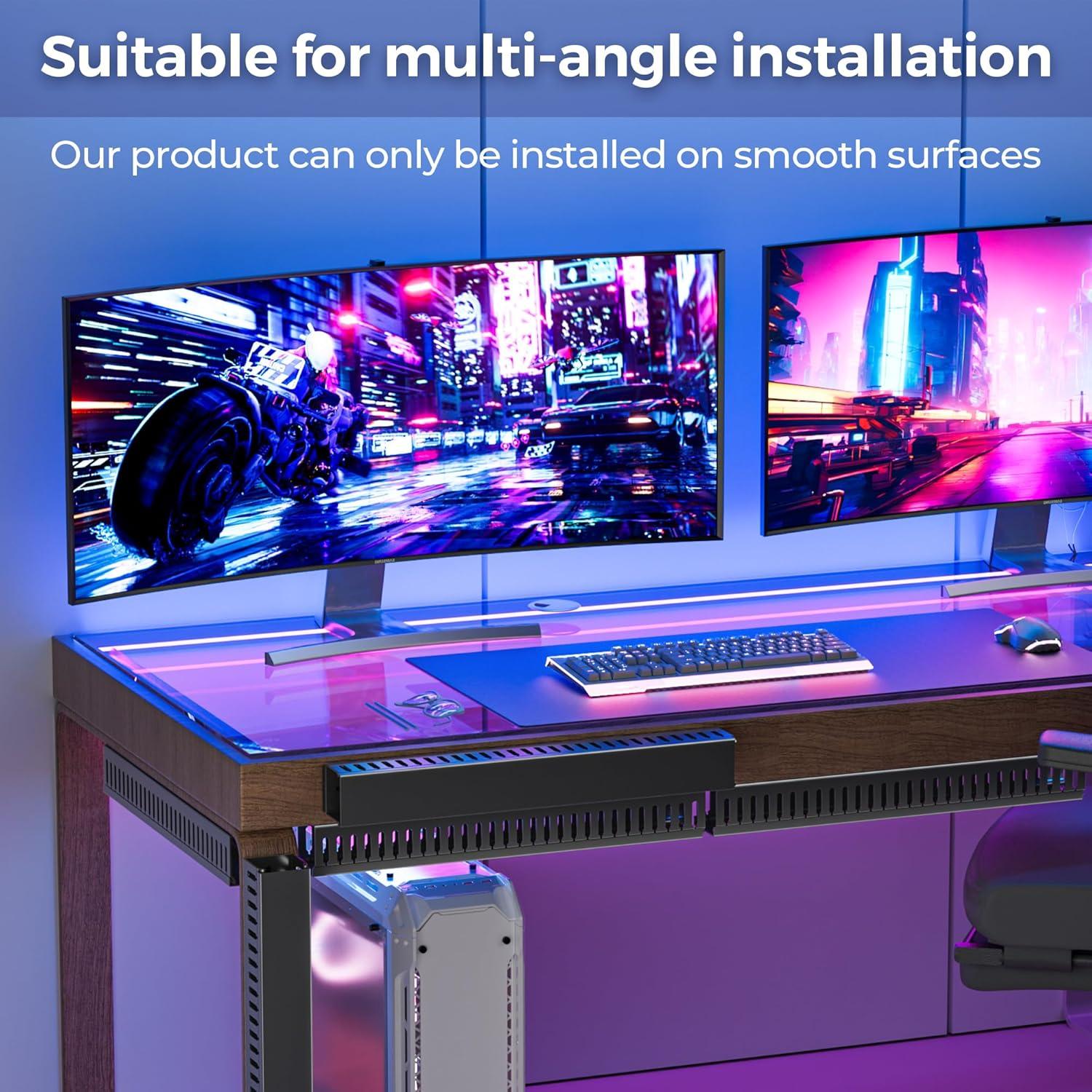 Organizador de Cables YECAYE Grande Negro 159.6x5cm