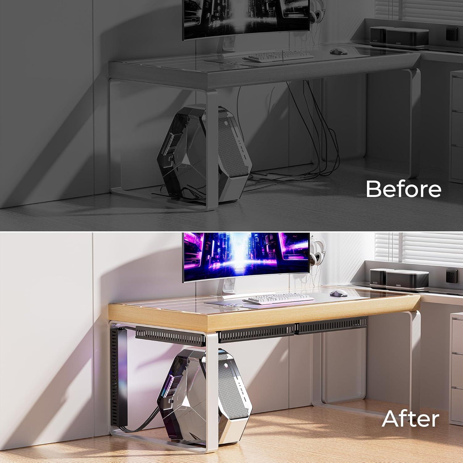 Organizador de Cables YECAYE Grande Negro 159.6x5cm