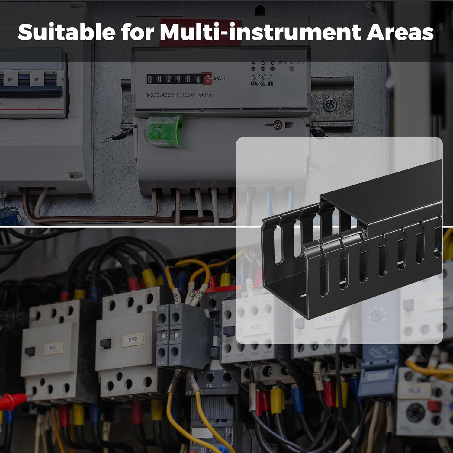 Organizador de Cables YECAYE Grande Negro 159.6x5cm