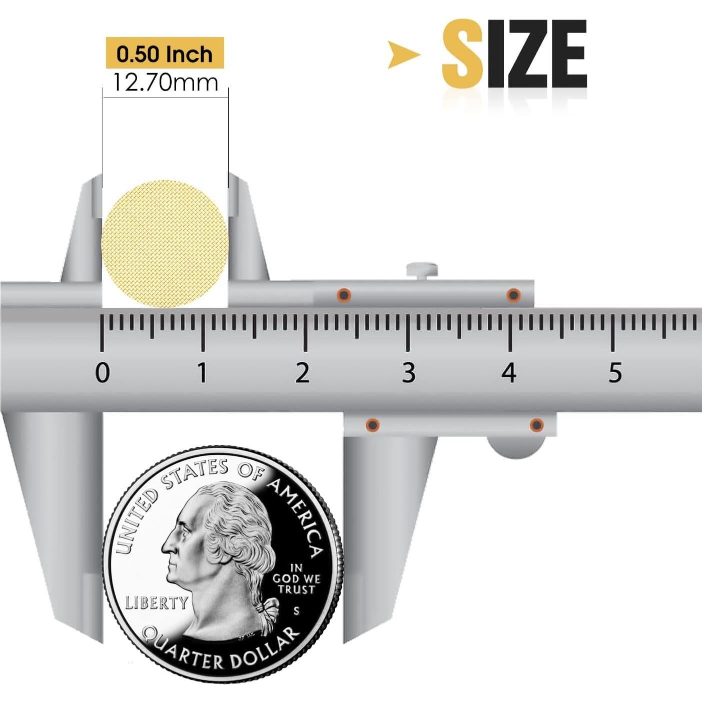 200 Pantallas de Tubería de Latón STANKER 12.7 mm con Caja