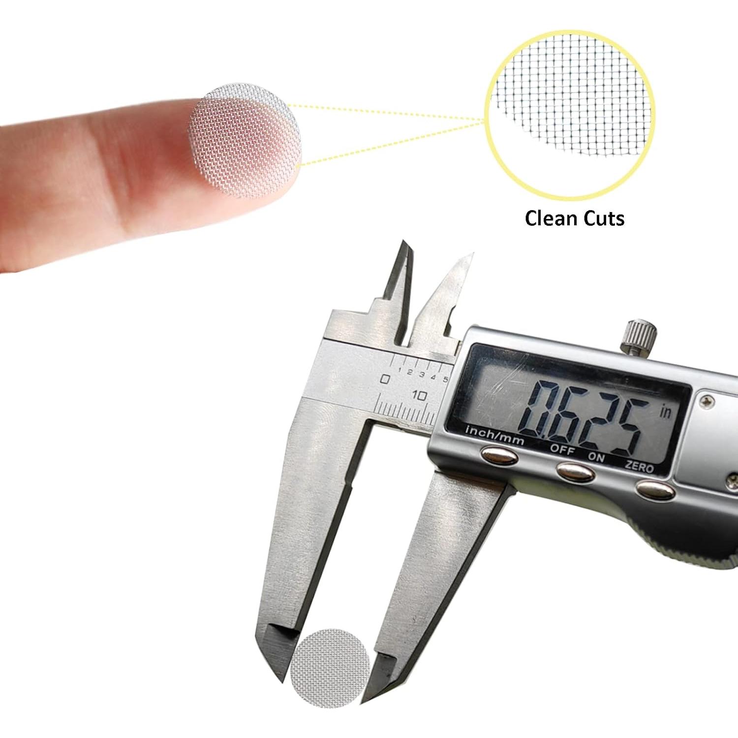 500 Pantallas de Metal 16 mm BAOLSLS + Kit Limpieza 3 en 1