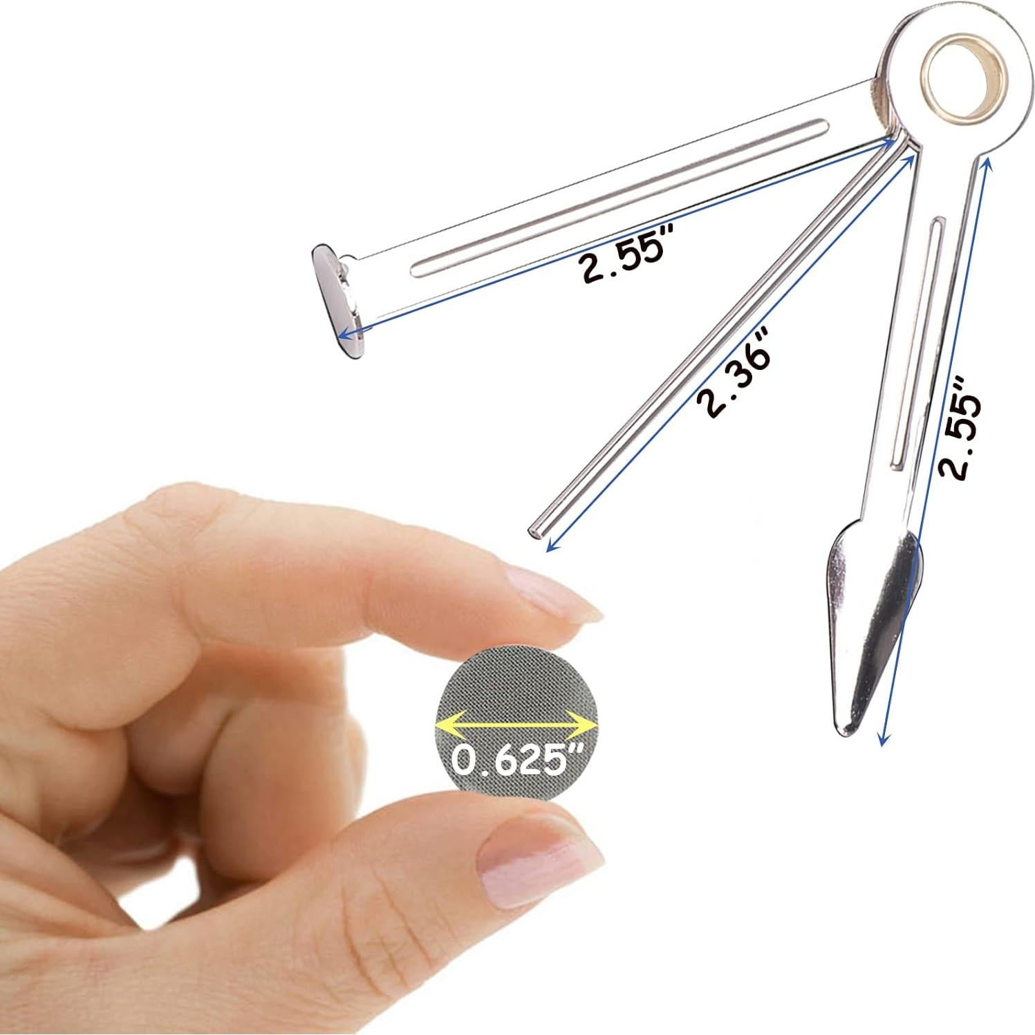 500 Pantallas de Metal 16 mm BAOLSLS + Kit Limpieza 3 en 1