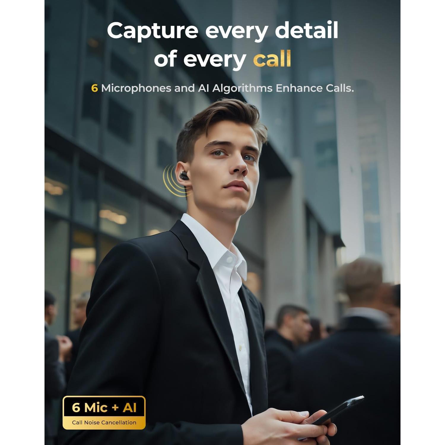 Auriculares Inalámbricos wegear TW7 Bluetooth 5.4 32h Batería