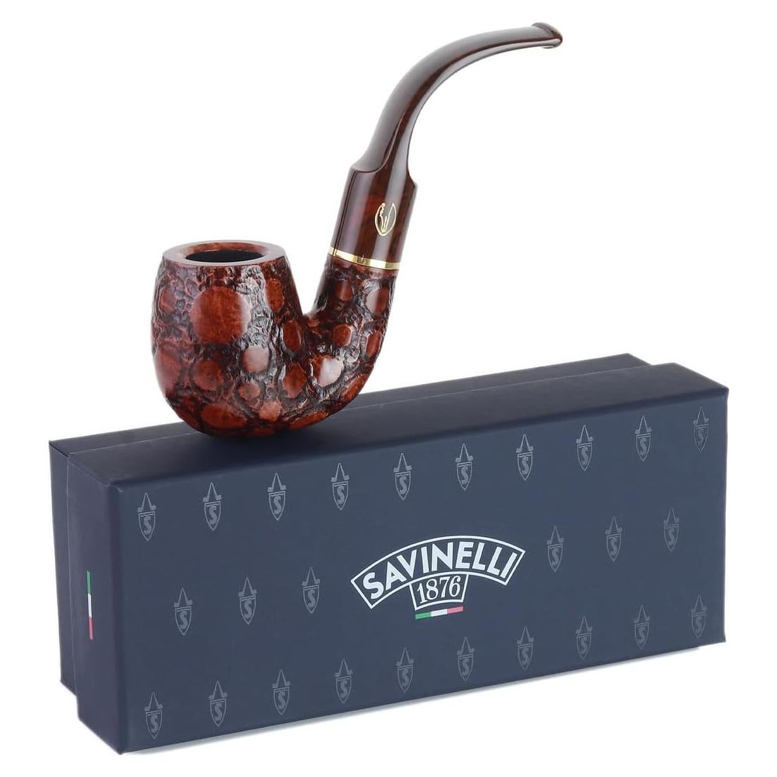 Pipa de Brezo Savinelli Alligator 614 Hecha a Mano Marrón