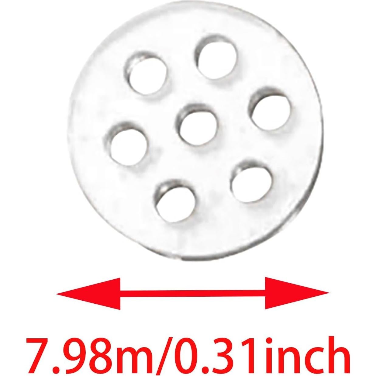 Filtros de Pantalla de Vidrio FDXGYH 20pcs 8mm Transparente