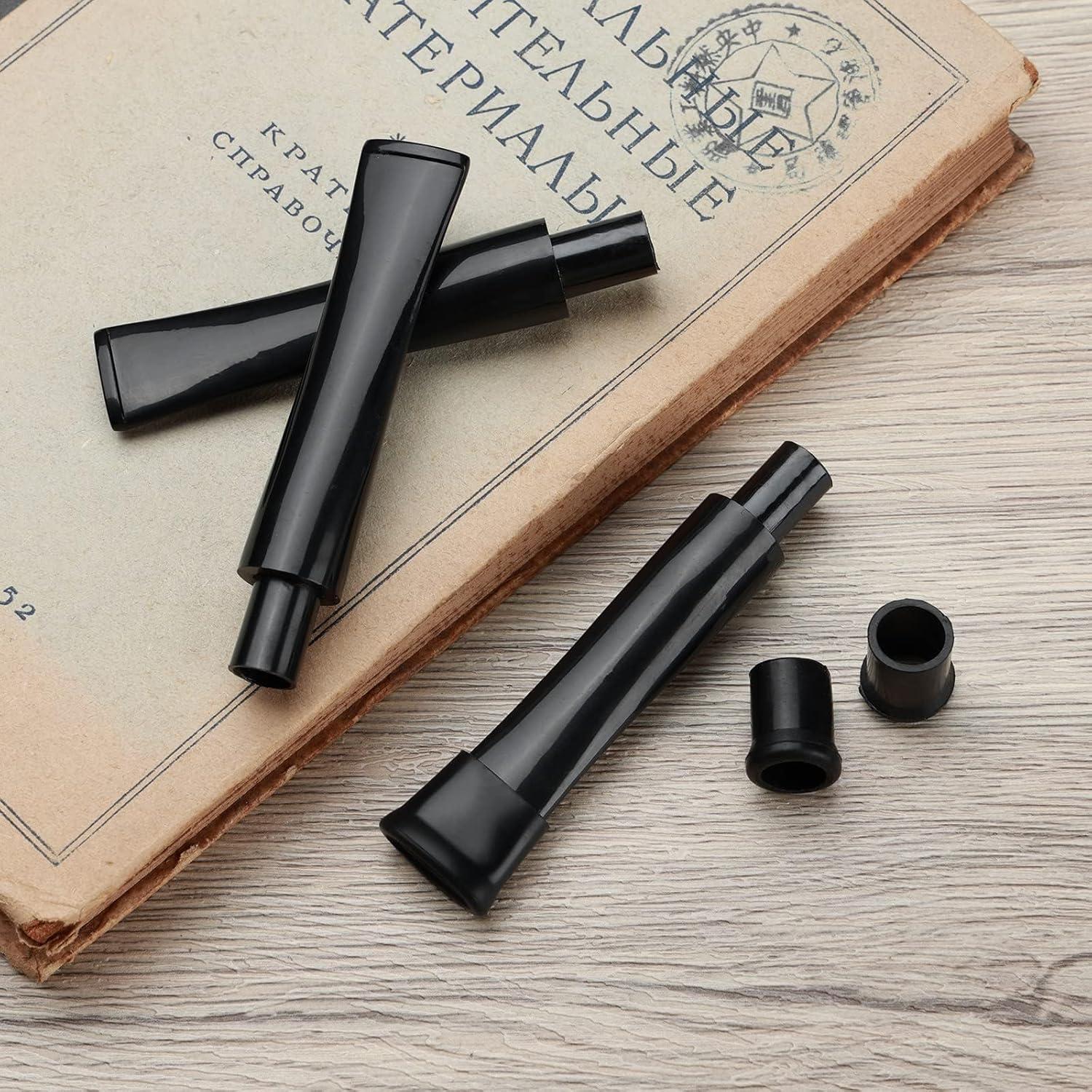 Joyoldelf Juego de Tuberías Rectas 3pcs Acrílico Negro 9mm