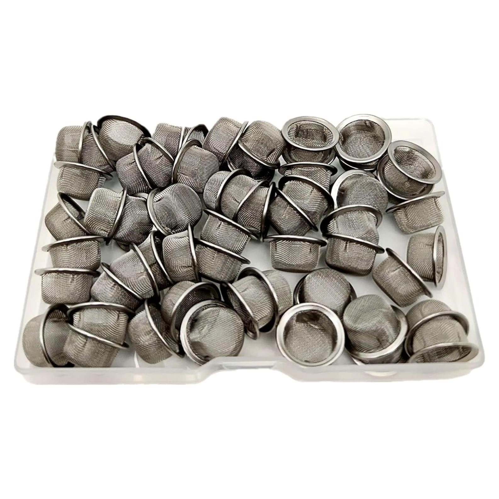 60 Pantallas de Acero Inoxidable 1.27 cm XHXMDL con Caja