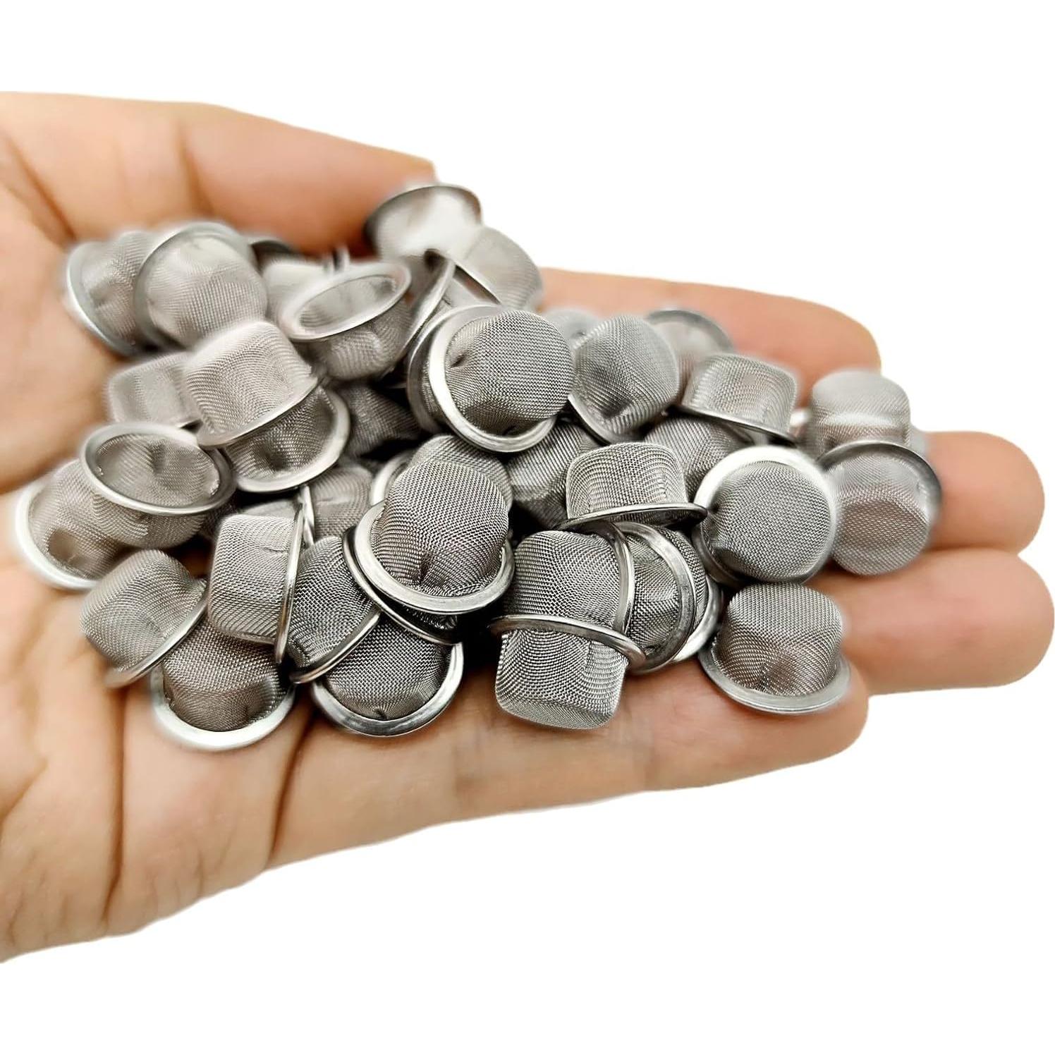 60 Pantallas de Acero Inoxidable 1.27 cm XHXMDL con Caja