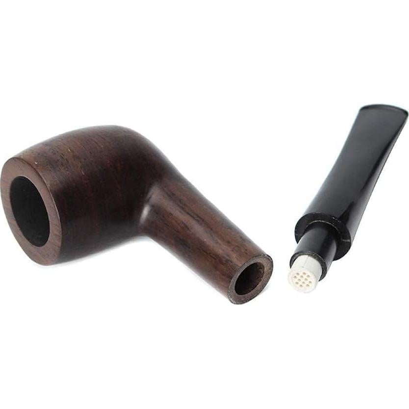 Pipa de Tabaco MUXIANG Ébano Recta con 10 Accesorios