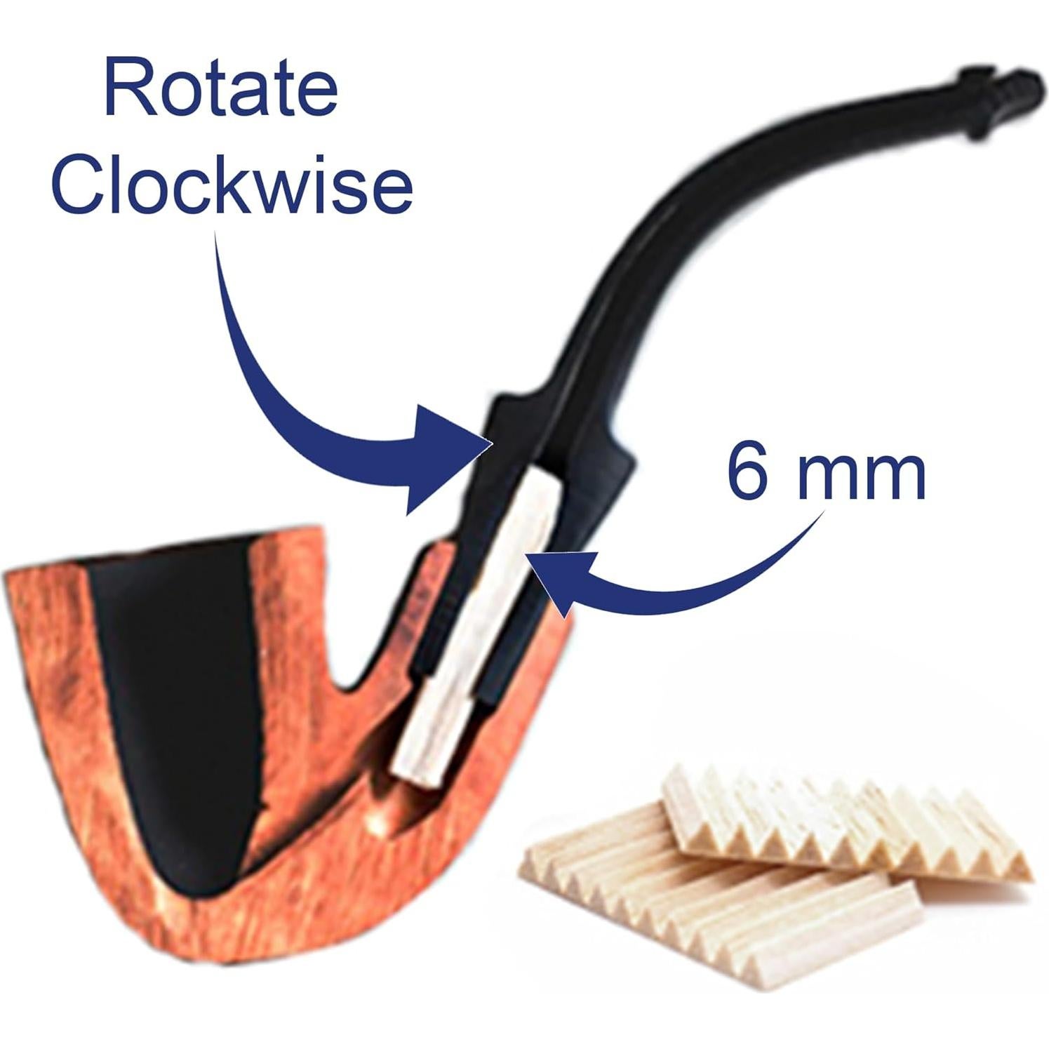 Filtros de Balsa Savinelli 6mm - Paquete de 100 Unidades