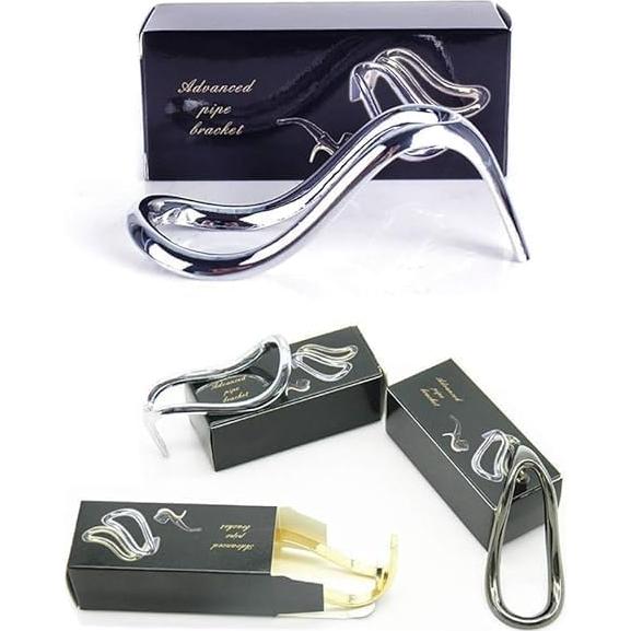 Soporte de Cigarros y Pipas de Acero Inoxidable GANPUB Negro