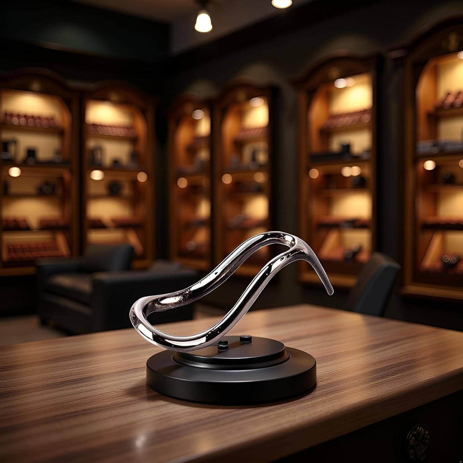 Soporte de Cigarros y Pipas de Acero Inoxidable GANPUB Negro