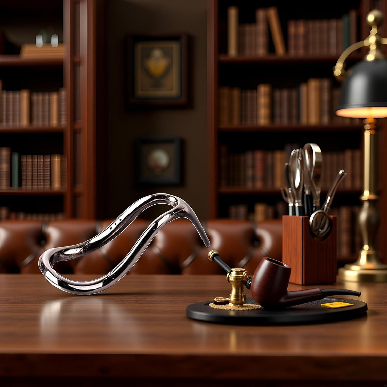 Soporte de Cigarros y Pipas de Acero Inoxidable GANPUB Negro